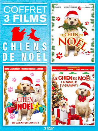 Chiens de Noël - Coffret 3 films : Le chien de Noël + Le chien de Noël 2 - En vacances au ski ! + Le chien de Noël - La famille s'agrandit