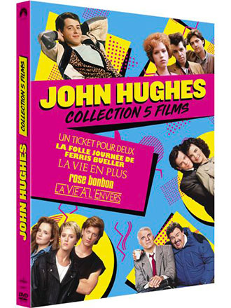 John Hughes - Coffret 5 films (Un ticket pour deux + La vie en plus + Rose bonbon...) : Collection 5 films | Hughes, John (1950-2009). Metteur en scène ou réalisateur