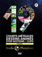 19 courts métrages, dessins animés, stop motions et clips - Vol 1 | Durand, Olivier. Metteur en scène ou réalisateur