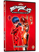 Miraculous - Vol 08 : Une nouvelle héroïne : Les aventures de Ladybug et Chat Noir . Saison 2 / Thomas Astruc, réal. | Astruc, Thomas. Metteur en scène ou réalisateur. Scénariste. Antécédent bibliographique